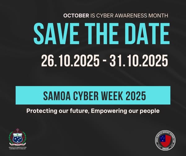 Save the Date: Samoa Cyber Week 2025! 🔒