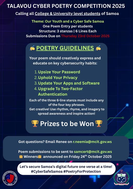 TALAVOU CYBER POETRY COMPETITION 2025! ✨