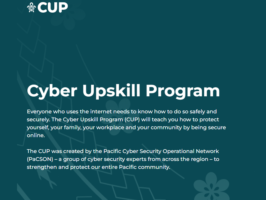 Cybersecurity isn't just for IT - it's for the whole Pacific family 🌊🔐