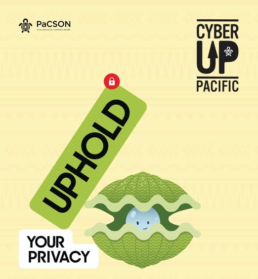 Our second Cyber Up Pacific Character of the day: the Clam 🐚